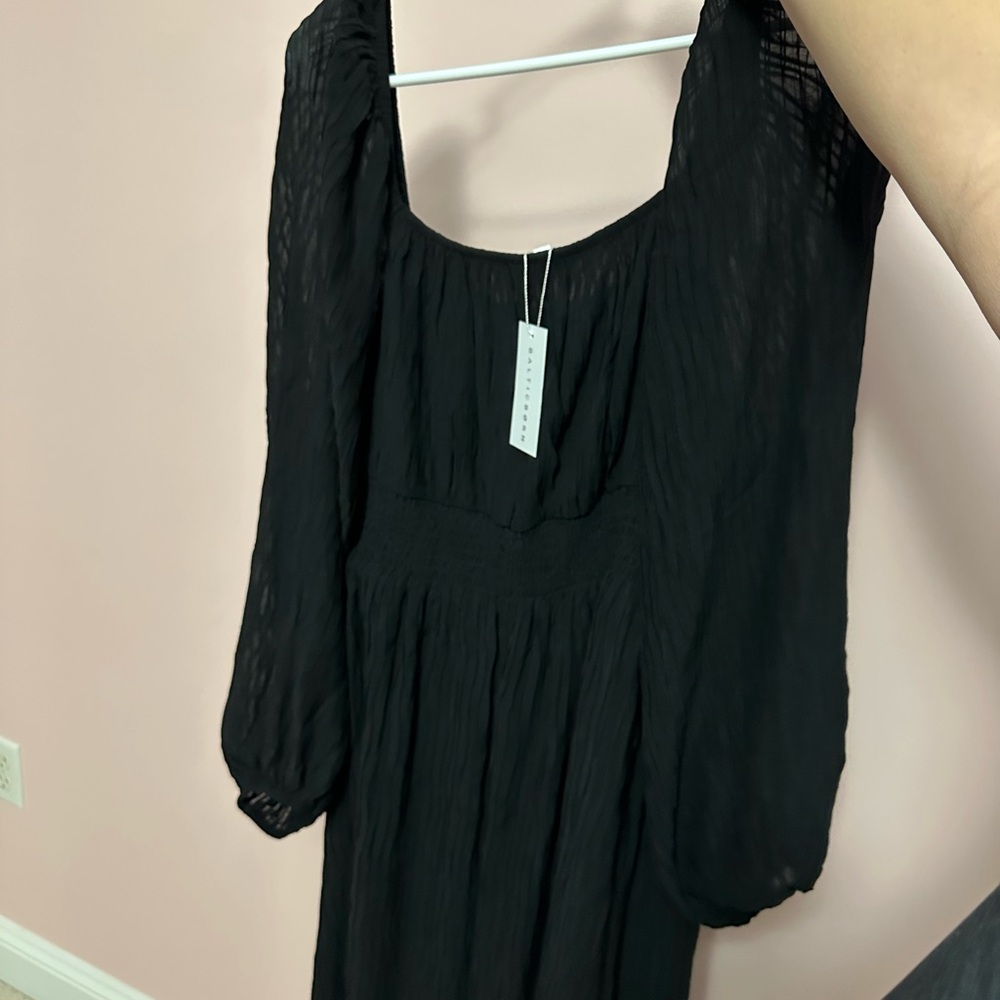 Baltic Born Black Midi Dress